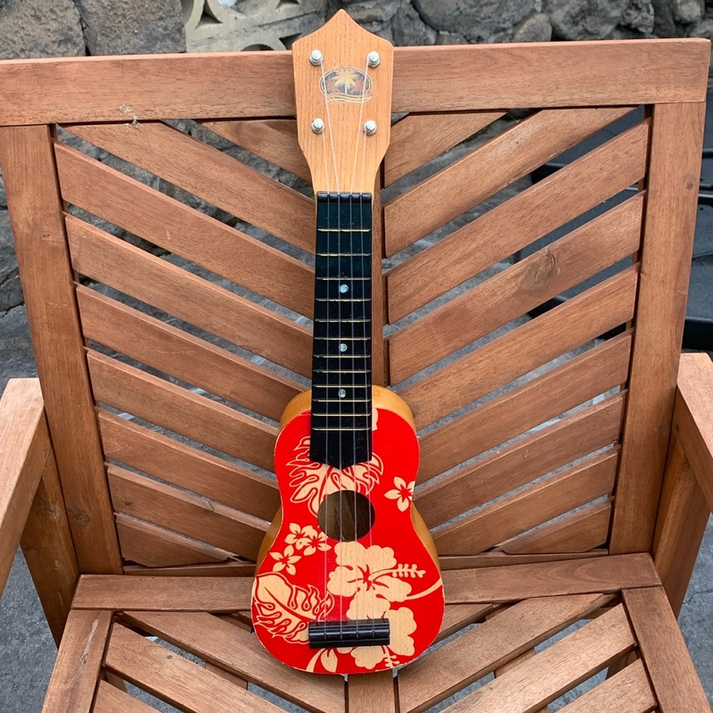 Red Wooden Hawaiian Ukulele